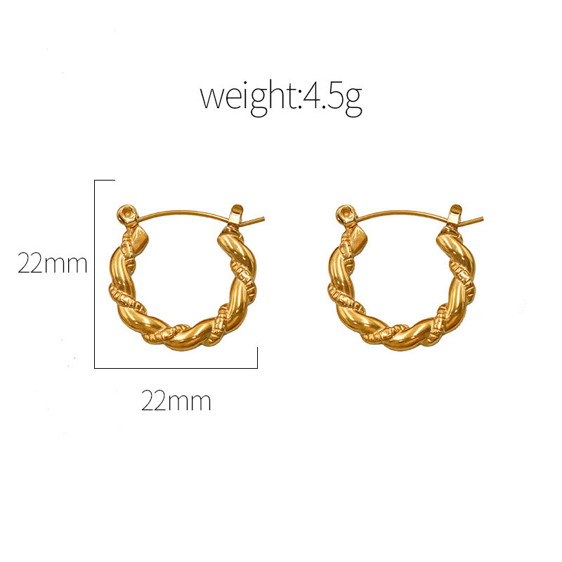 Cordelia Twist Hoops