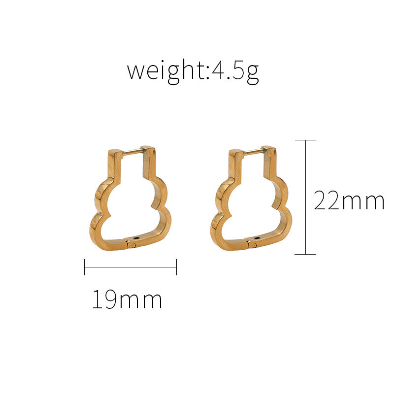 Belle Cloud Geometric Hoops