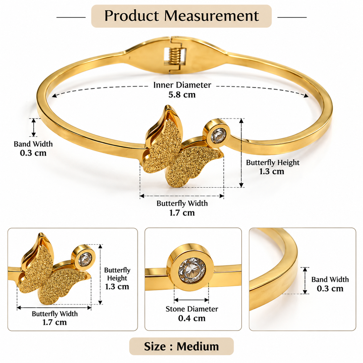 Butterfly Bypass Bangle