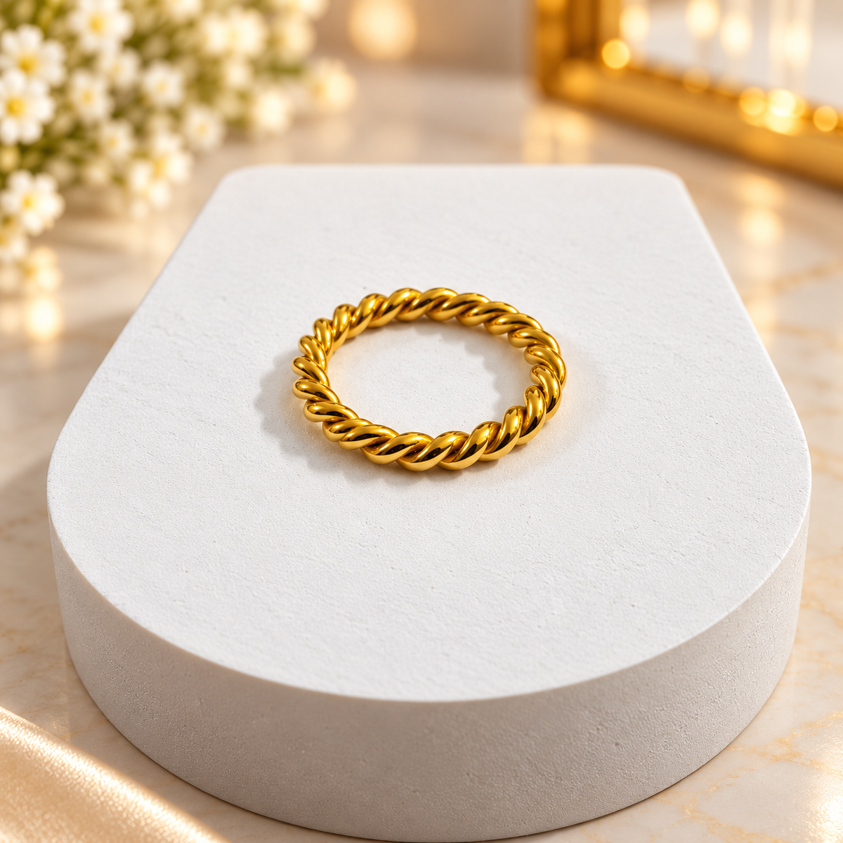 Cordelia Twisted Gold Ring