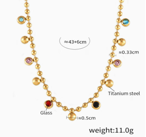 Riviera Gem Confetti Necklace
