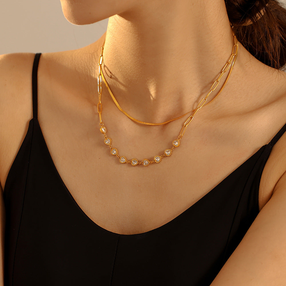 Rosette Riviera Link Necklace