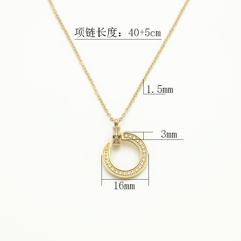 Eternité Double-Halo Pendant