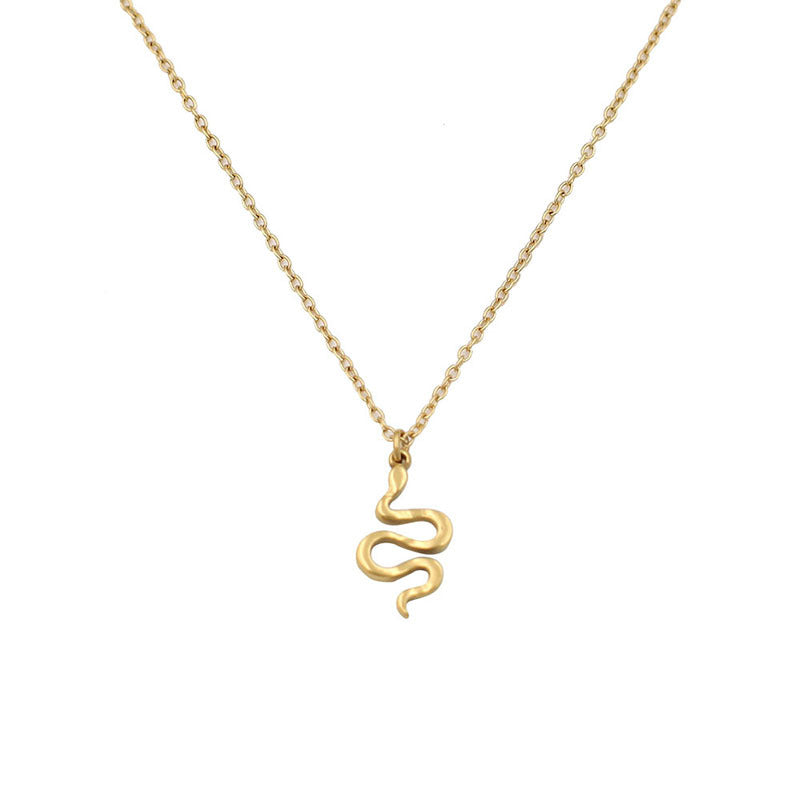 Serpentine Grace Snake Pendant Necklace