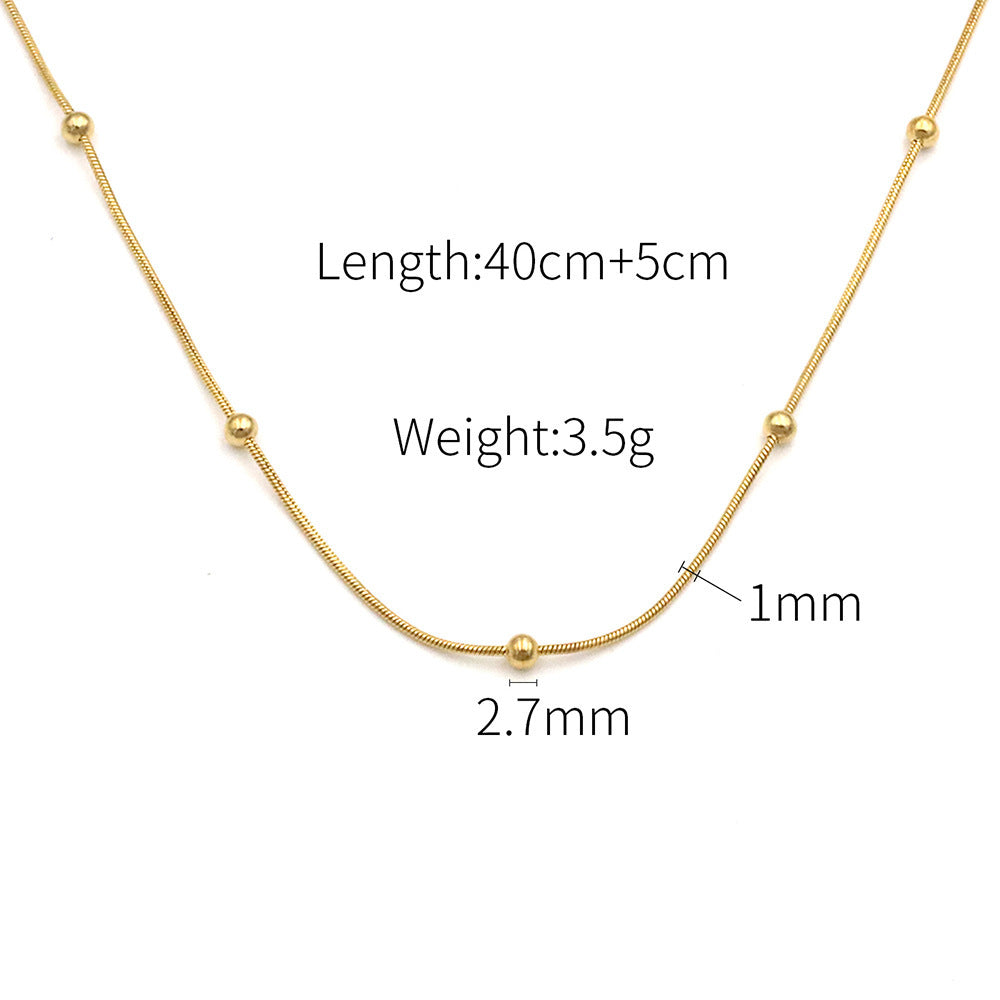 Golden Dew Station Necklace