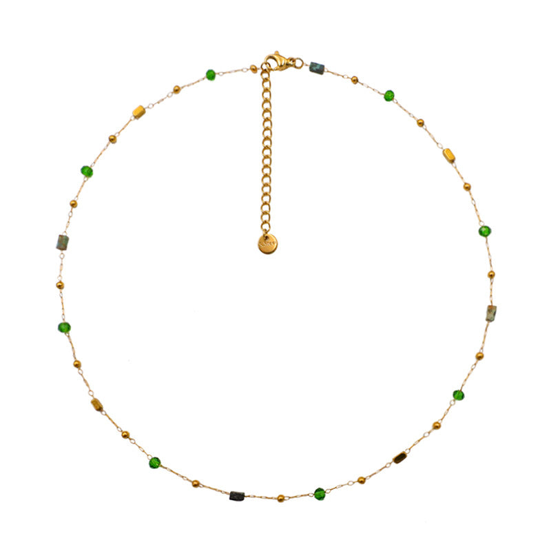 Colour Pop Beaded Chain Necklace