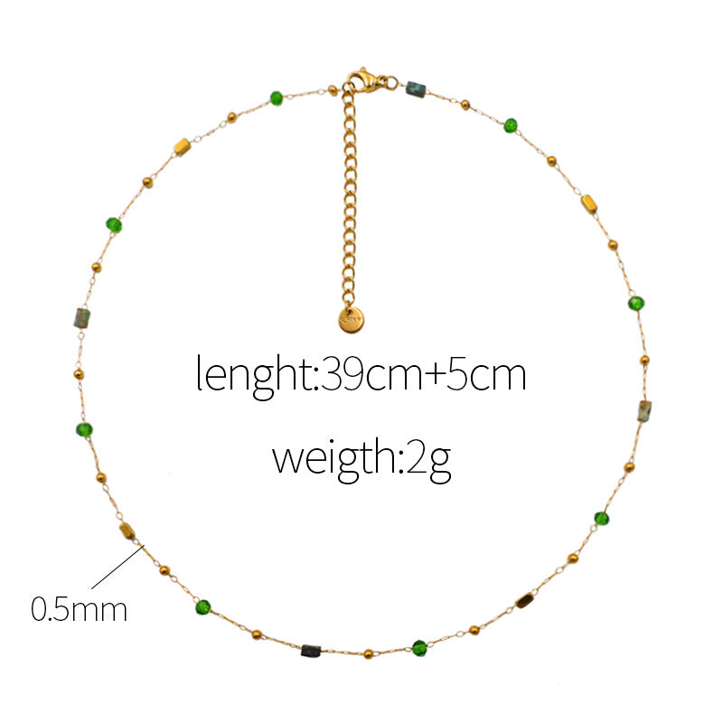 Colour Pop Beaded Chain Necklace
