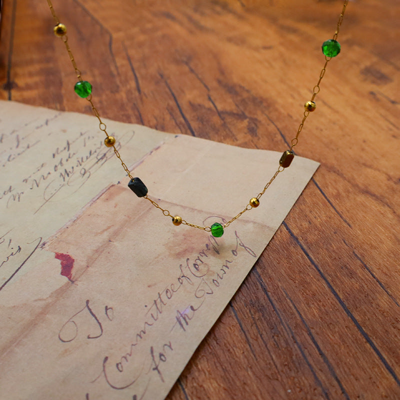 Colour Pop Beaded Chain Necklace