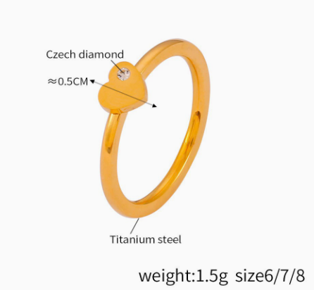 Amora Petite Heart Ring