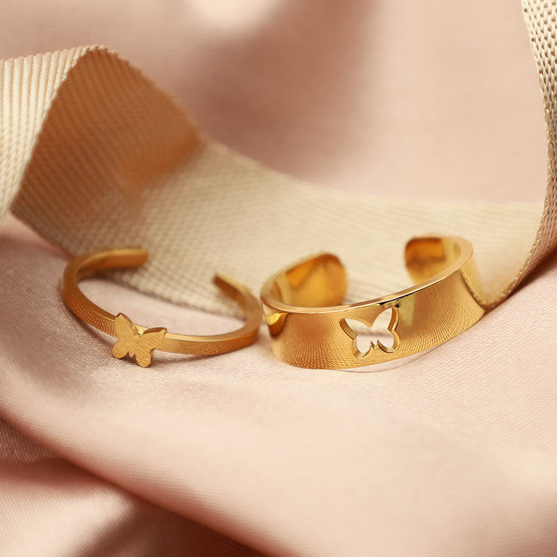 Papillon Cutout Cuff Ring