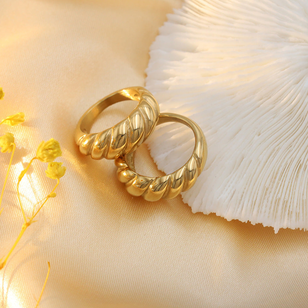 Sienna Sculpted Braid Ring