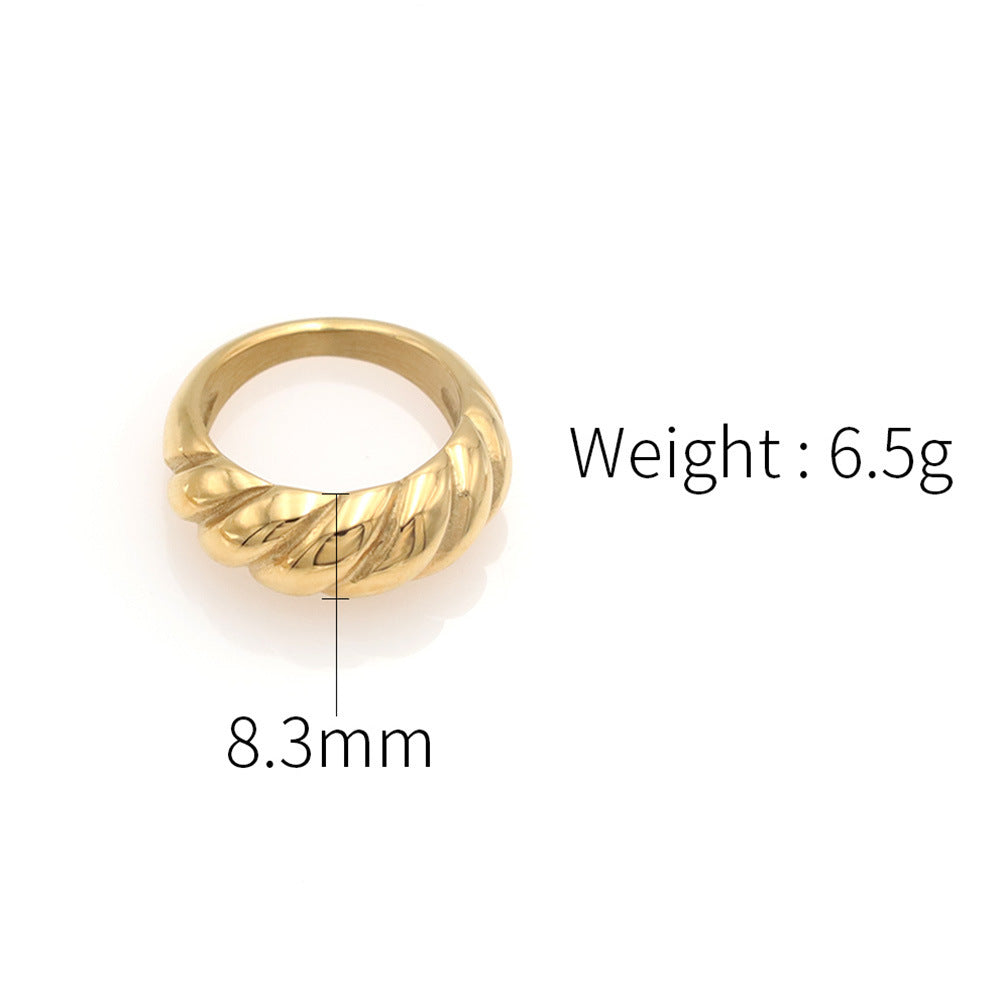 Sienna Sculpted Braid Ring