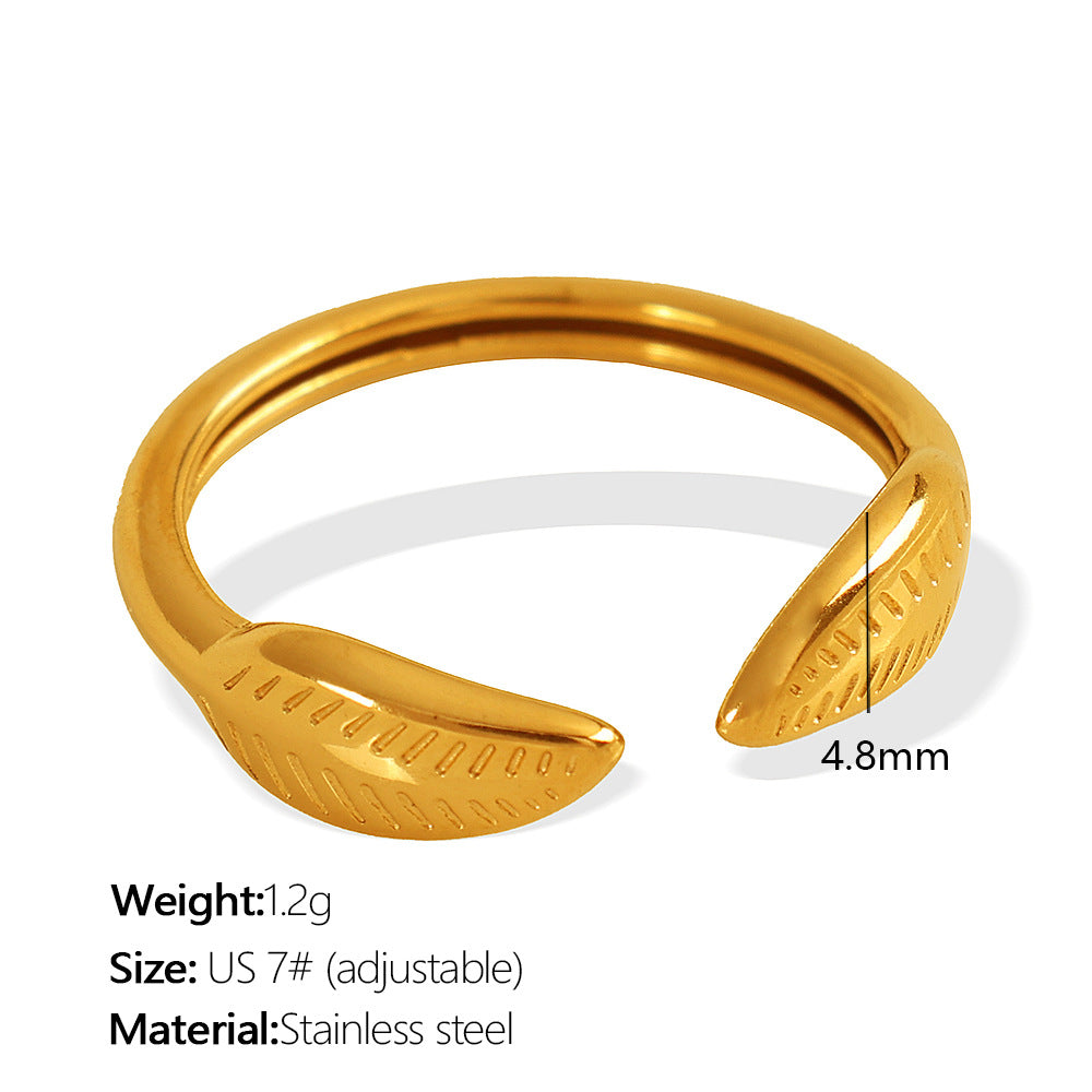Sylvan Twin Leaf Ring