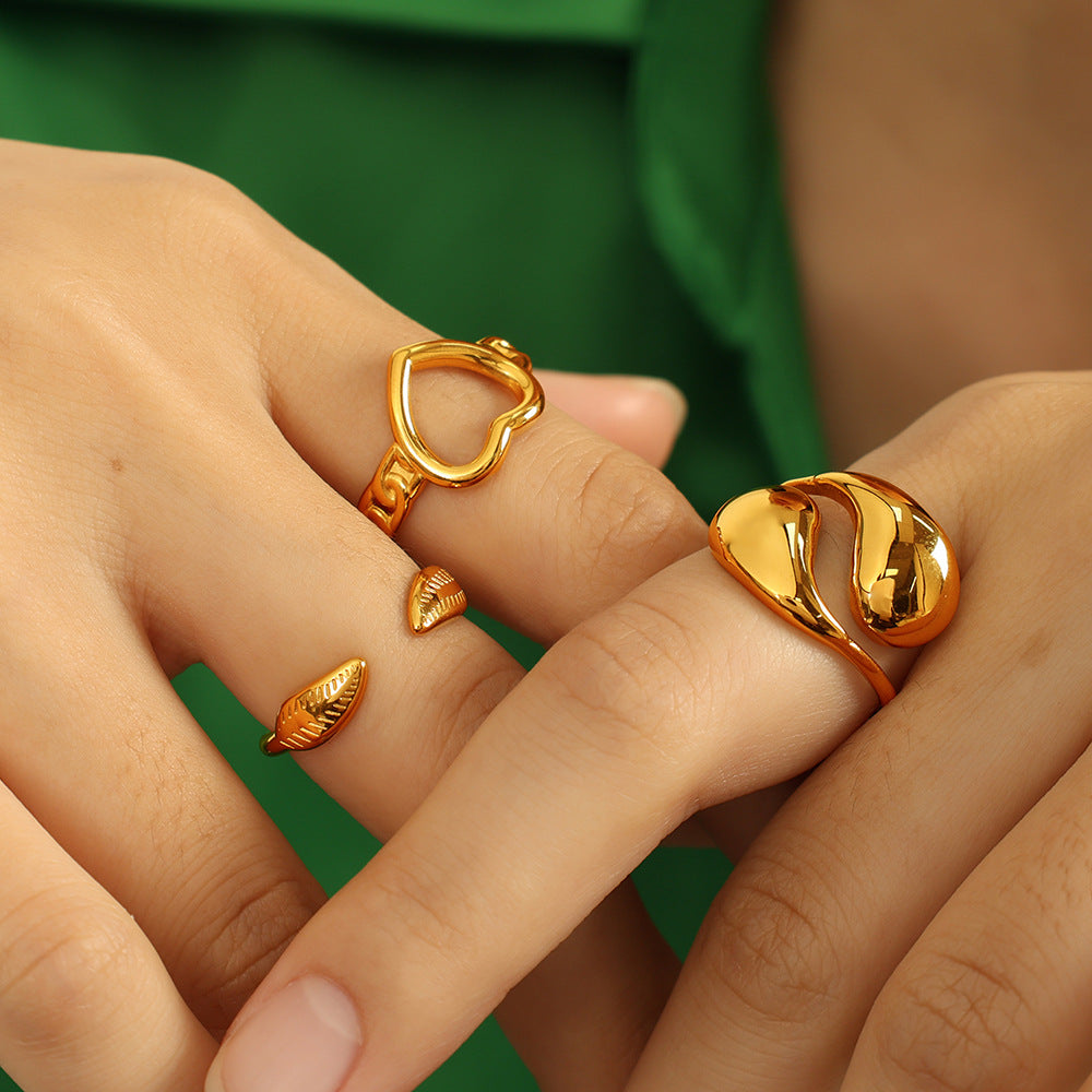 Sylvan Twin Leaf Ring